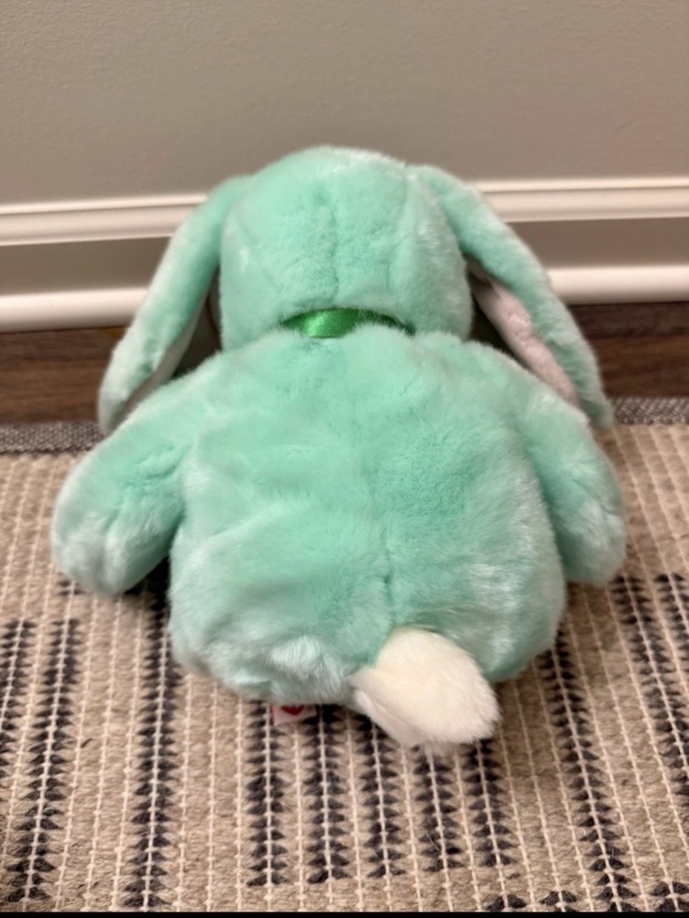 Ty Beanie Buddies Vintage Hippity Bunny Mint Green - Picture 3 of 6